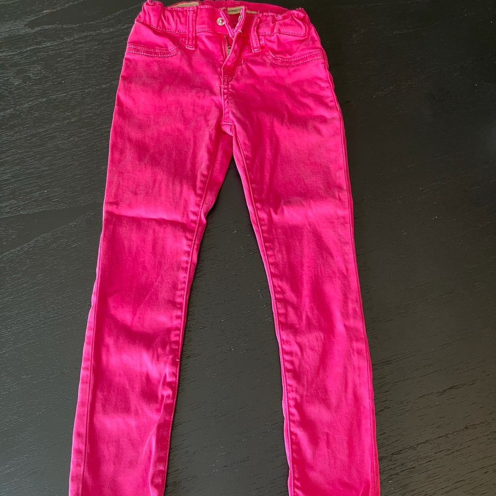 Like new Pollo skinny jeans. Hot pink girls size 5